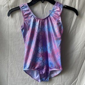 Kids One Piece Swimsuit Mermaid Scale Pattern Swimwear Child Girls Bathing Suit